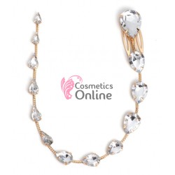 Accesoriu pentru par cu pini ACS05 cu Strasuri Argintii 